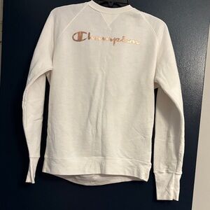 Champion White Crewneck Sweater